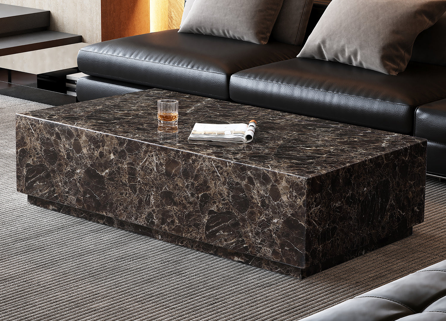 Iris Rectangle Coffee Table detail image - Resin Society