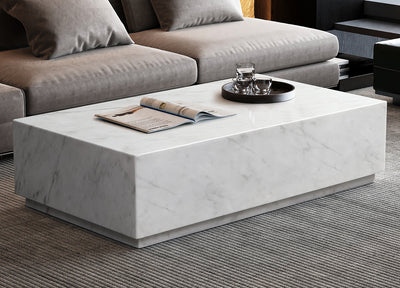 Iris Rectangle Coffee Table detail image - Resin Society