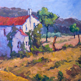 Italian Foothills Artist Canvas Enhanced Print by John Beard Collection - main product image for Resin Society