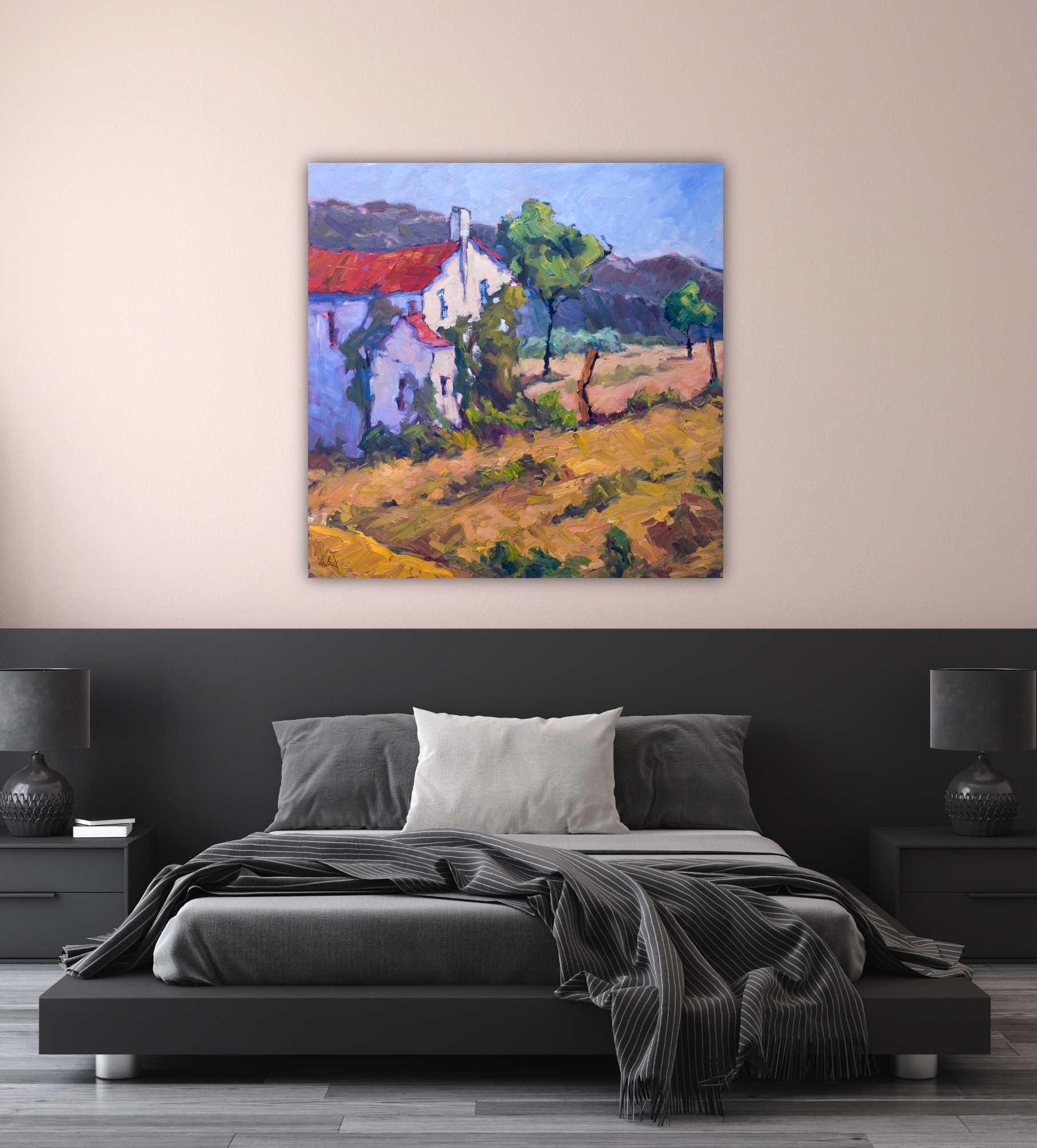Italian Foothills Artist Canvas Enhanced Print by John Beard Collection - product image 3 for Resin Society