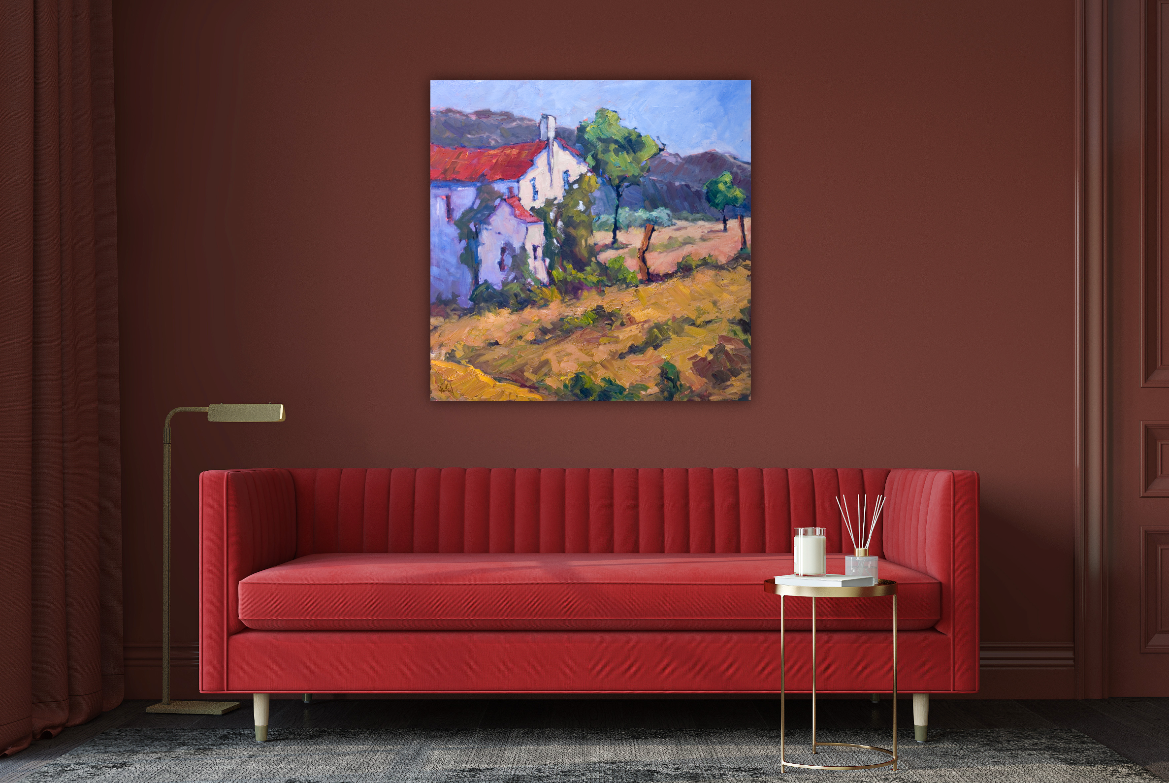 Italian Foothills Artist Canvas Enhanced Print by John Beard Collection - product image 2 for Resin Society