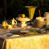 100% Premium Linen - Ivory Flora Parlour Tablecloth by Ro'Table - product image 2 for Resin Society