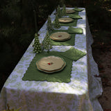 100% Premium Linen - Ivory Flora Parlour Tablecloth by Ro'Table - product image 5 for Resin Society
