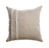 Ivory Raw Linen Square Pillow by Homelosophy