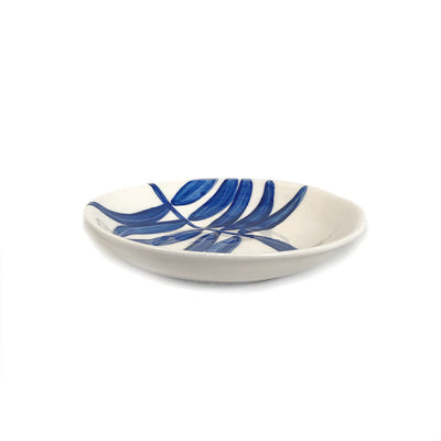 Floating Leaves Dessert Plate - Blue by Mbare Ltd - product image 2 for Resin Society