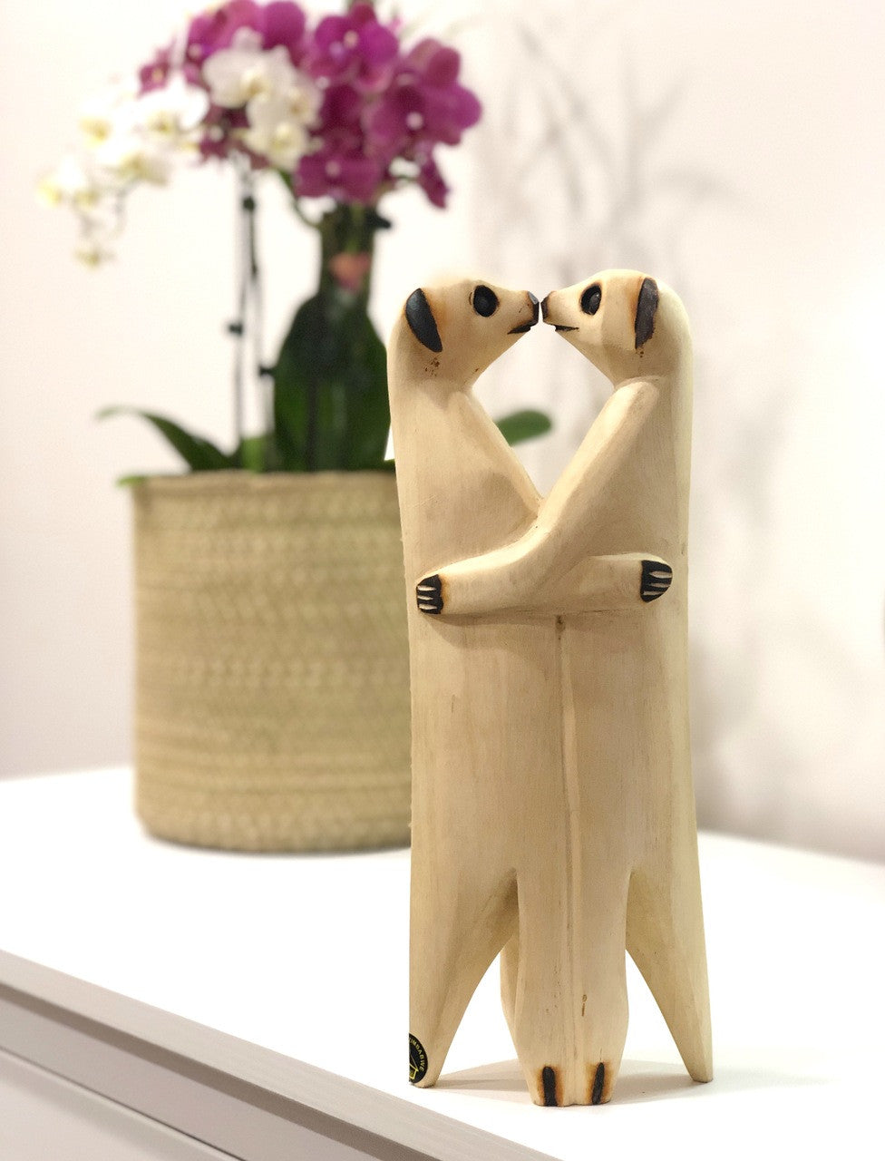 Meerkat Lovers - Jacaranda Wood by Mbare Ltd - main product image for Resin Society