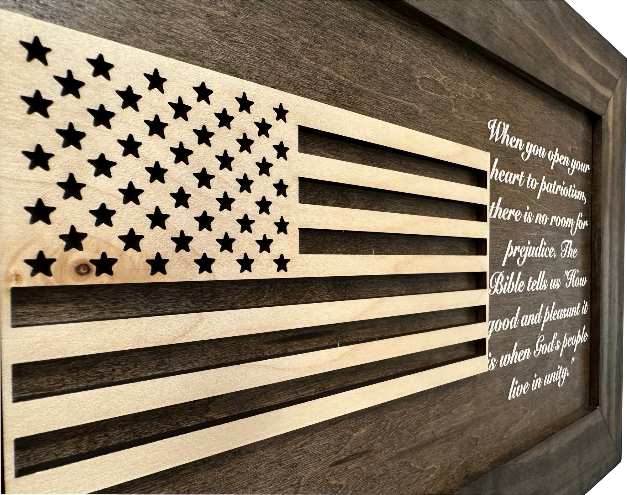 American Flag & Patriotism Decorative & Secure Wall-Mounted Gun Cabinet by Bellewood Designs - product image 9 for Resin Society