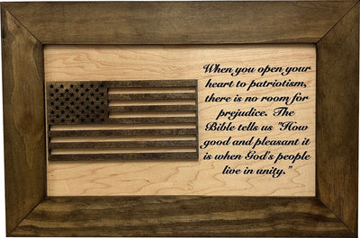 American Flag & Patriotism Decorative & Secure Wall-Mounted Gun Cabinet by Bellewood Designs - product image 2 for Resin Society