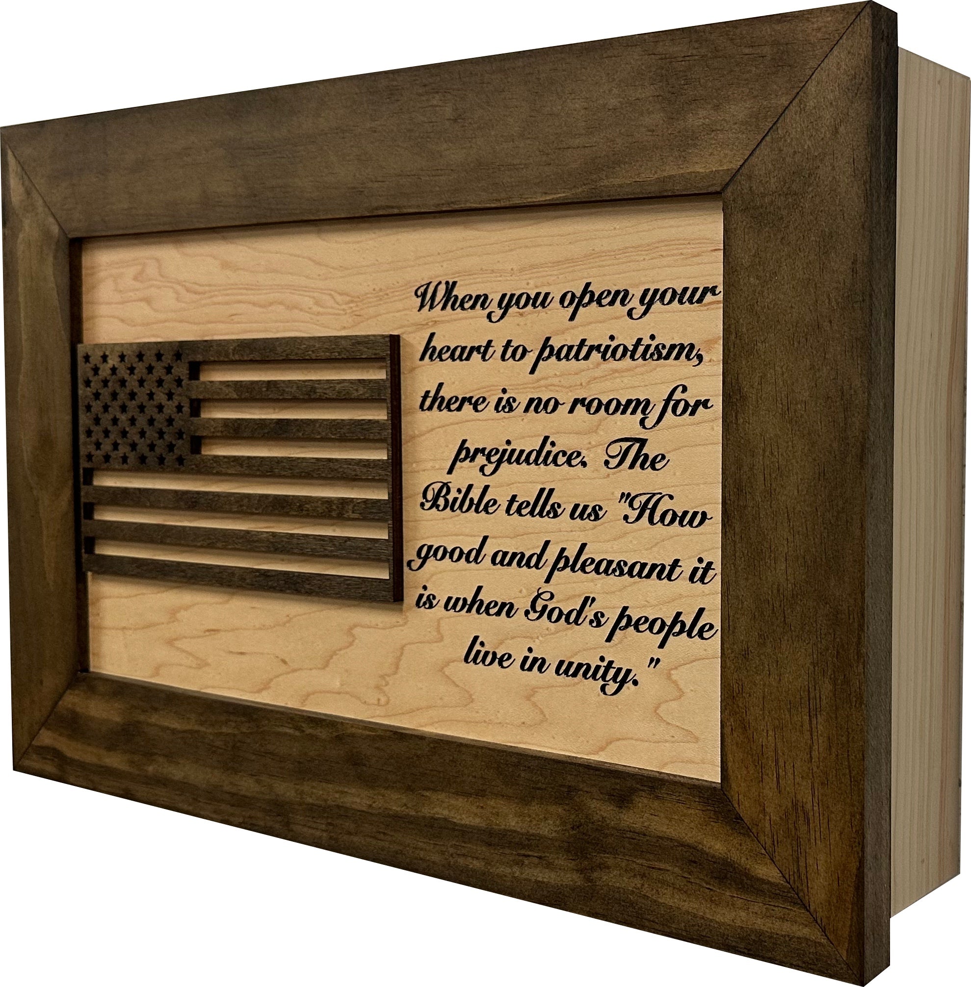 American Flag & Patriotism Decorative & Secure Wall-Mounted Gun Cabinet by Bellewood Designs - product image 8 for Resin Society