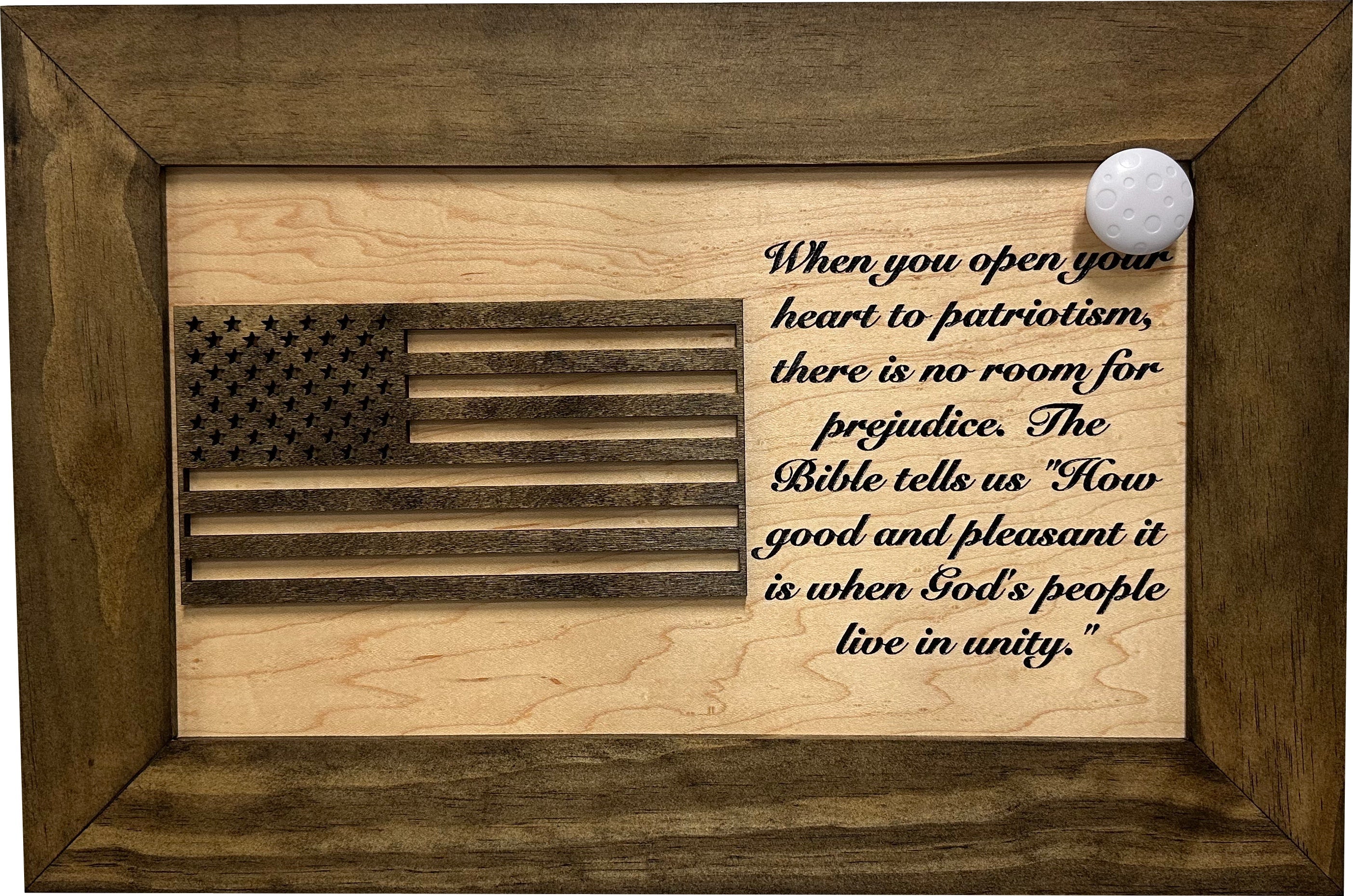 American Flag & Patriotism Decorative & Secure Wall-Mounted Gun Cabinet by Bellewood Designs - product image 3 for Resin Society