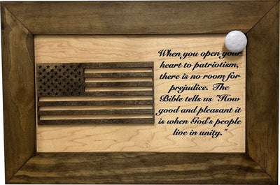 American Flag & Patriotism Decorative & Secure Wall-Mounted Gun Cabinet by Bellewood Designs - product image 3 for Resin Society