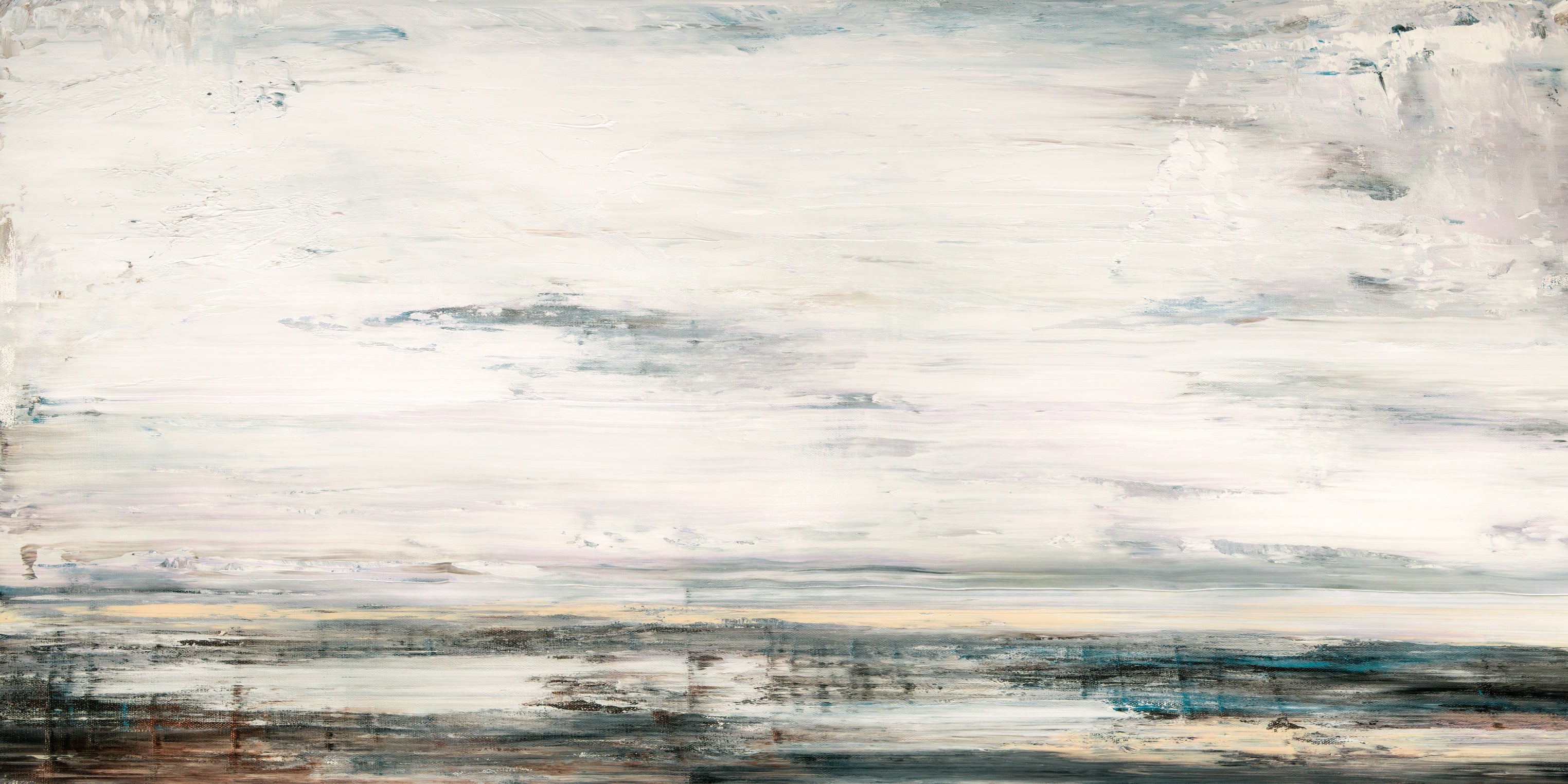 Jade Sea Artist Enhanced Canvas Print by John Beard Collection - main product image for Resin Society