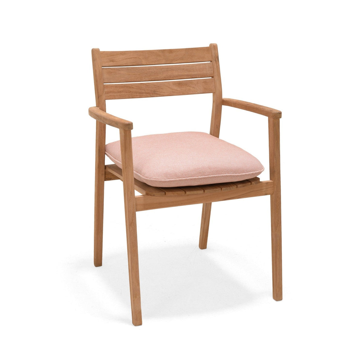 Jade Teak Stacking Armchair - Cushion Terracota by LifestyleGarden US - product image 3 for Resin Society