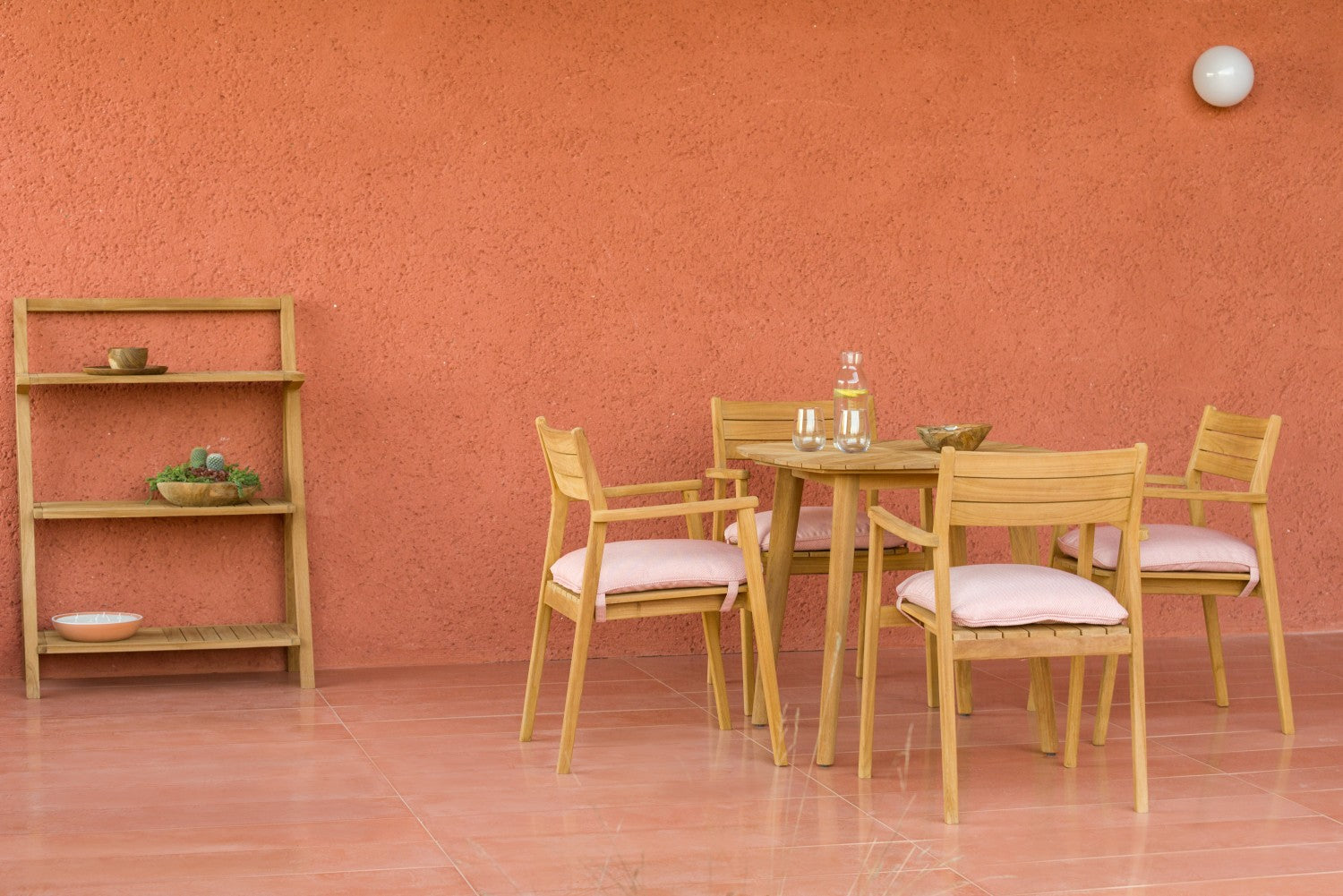 Jade Square Teak Small Table by LifestyleGarden US - main product image for Resin Society