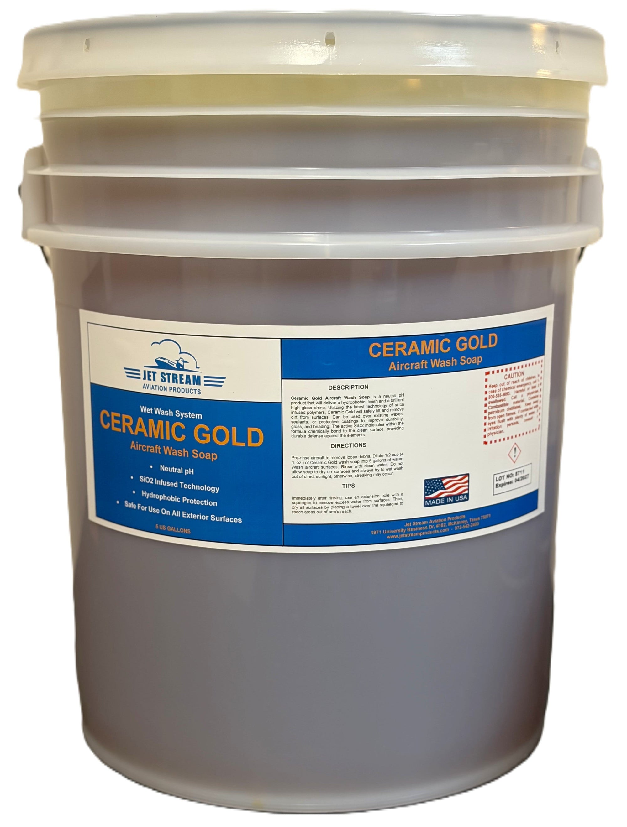 Ceramic Gold Neutral pH Wet Wash Soap by Jet Stream Aviation Products Inc. - product image 2 for Resin Society