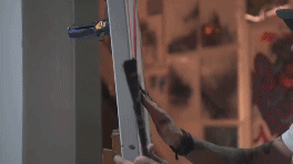 Fixing her Hair Pillow