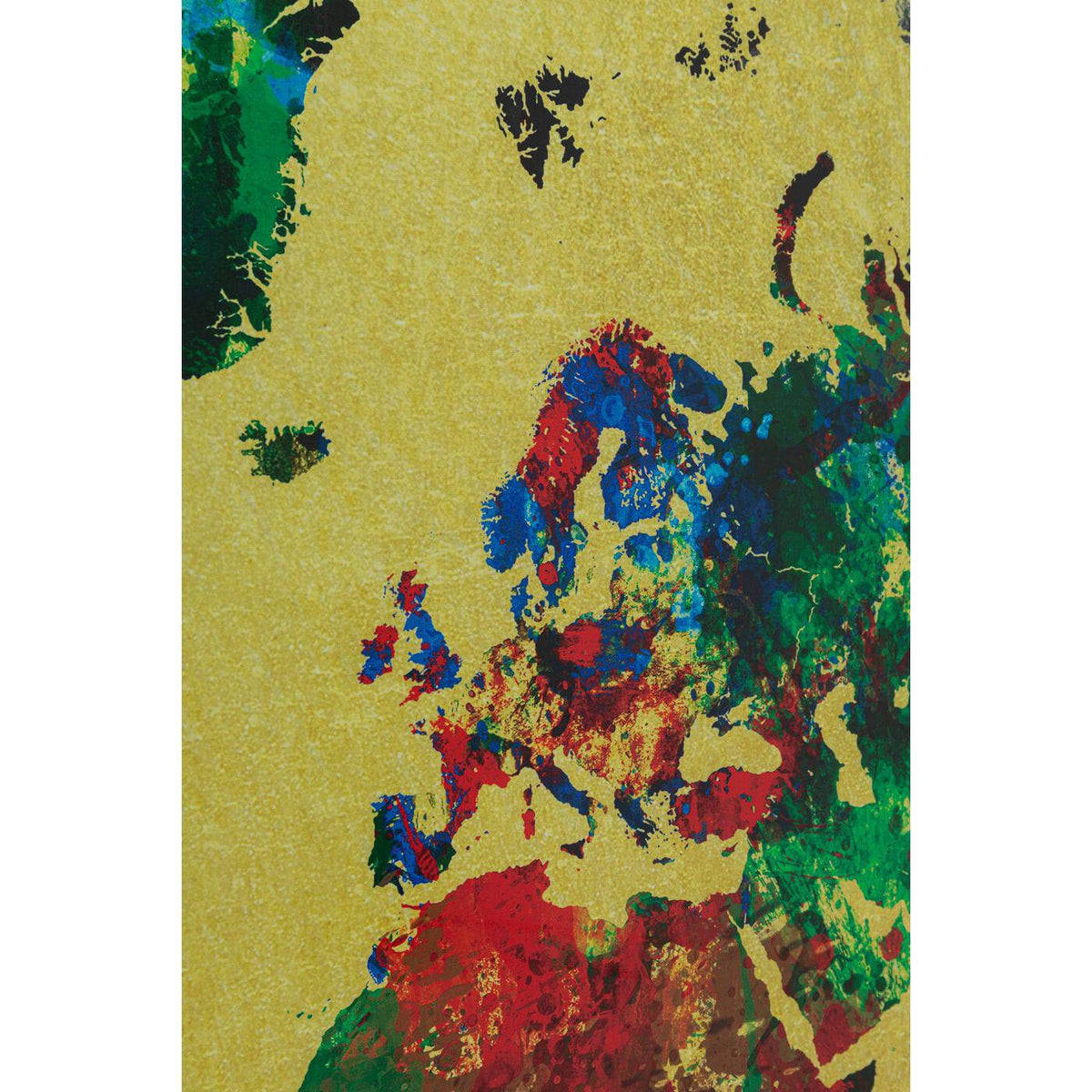 Glass Picture Metallic Colourful Map 150x100cm by DEKOR - product image 3 for Resin Society
