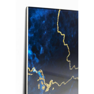 Glass Picture Metallic Ocean 100x100cm
