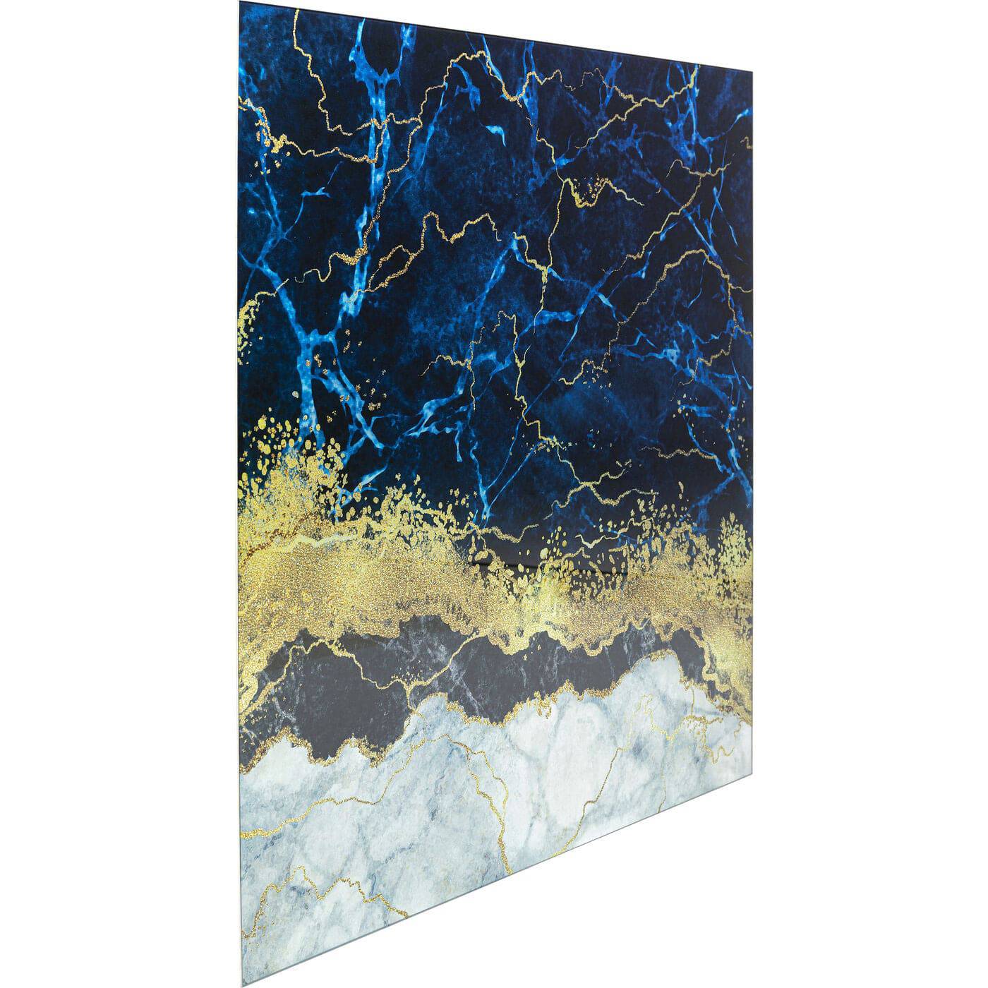 Glass Picture Metallic Ocean 100x100cm