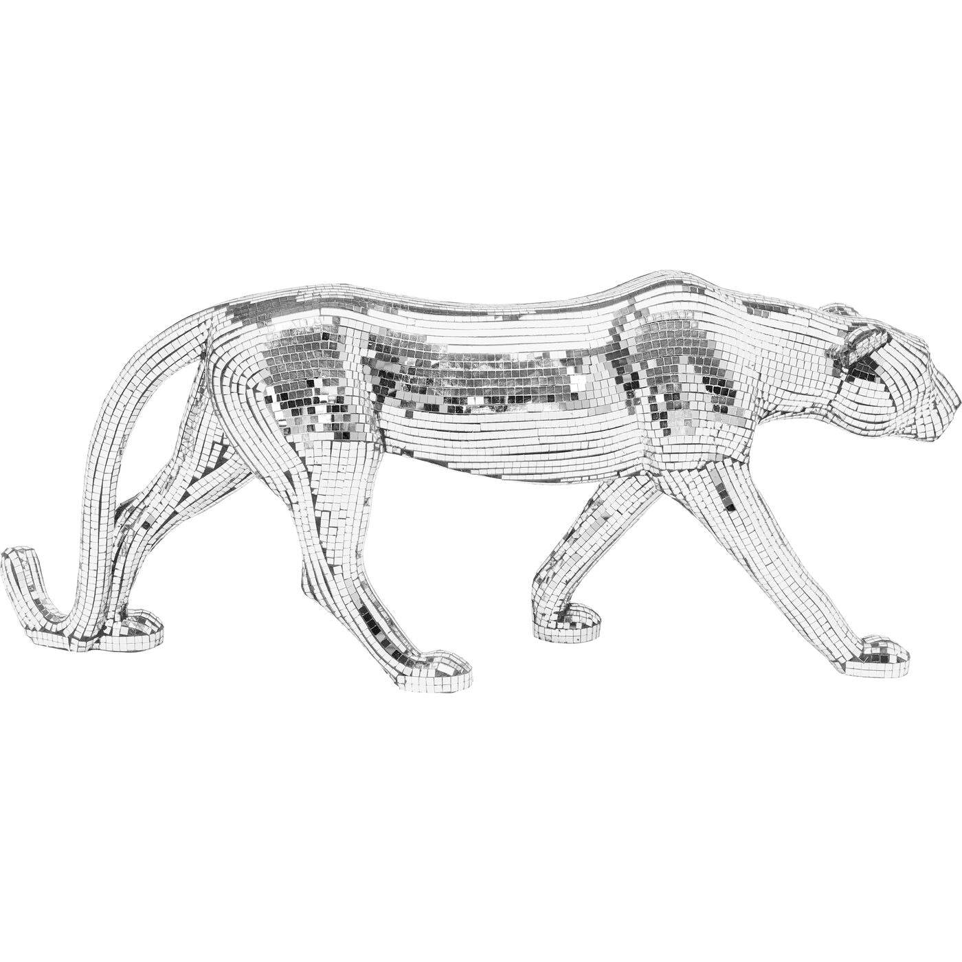 Deco Figurine Mosaic Walking Leopard 32cm by DEKOR - main product image for Resin Society