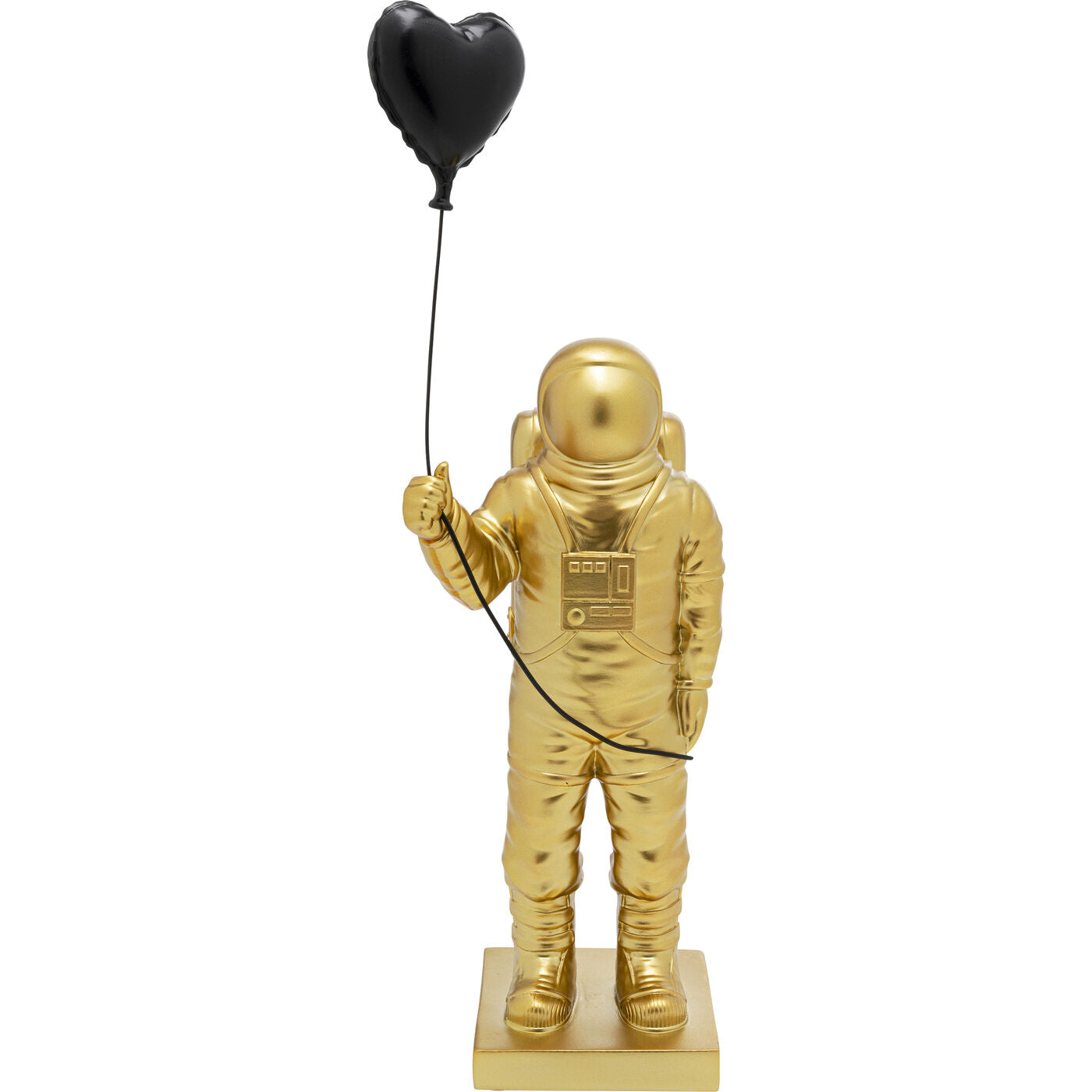 Deco Figurine Balloon Astronaut standing with balloon detail, laquered finish