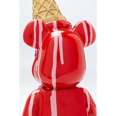 Deco Figurine Gelato Bear Red 40cm by DEKOR - product image 3 for Resin Society