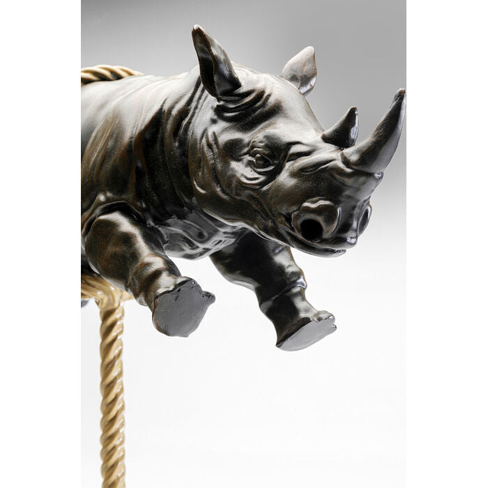 Deco Figurine Artistic Rhino 46cm detail image - Resin Society