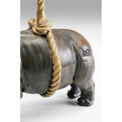 Deco Figurine Artistic Rhino 46cm detail image - Resin Society