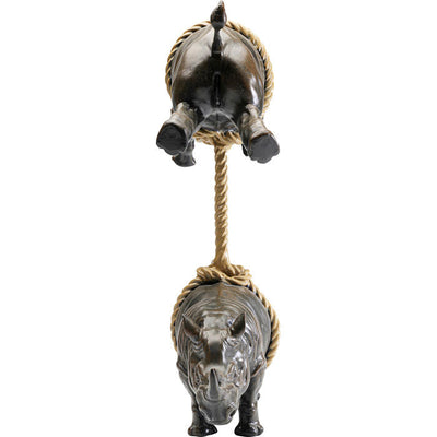 Deco Figurine Artistic Rhino 46cm detail image - Resin Society