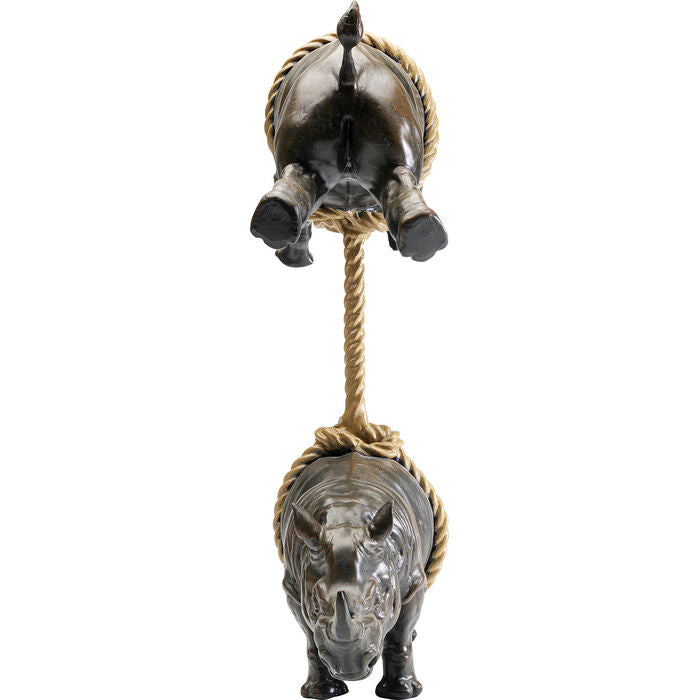 Deco Figurine Artistic Rhino 46cm detail image - Resin Society