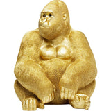 Deco Figurine Monkey Gorilla Side XL Gold 76cm by DEKOR - product image 2 for Resin Society