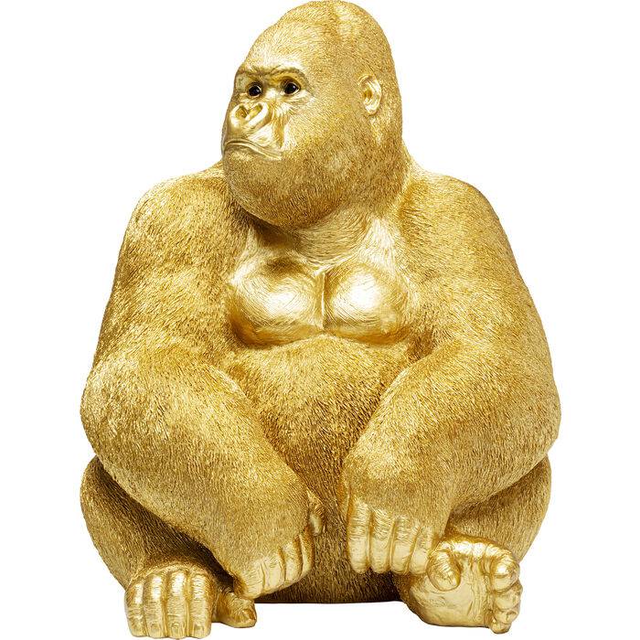 Deco Figurine Monkey Gorilla Side XL Gold 76cm by DEKOR - product image 2 for Resin Society