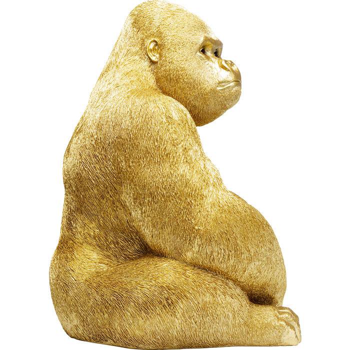 Deco Figurine Monkey Gorilla Side XL Gold 76cm by DEKOR - product image 3 for Resin Society