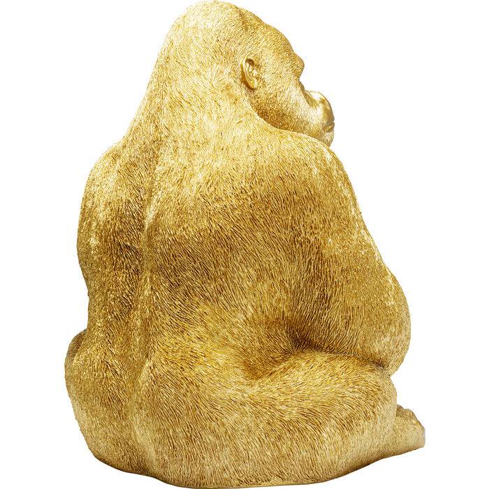 Deco Figurine Monkey Gorilla Side XL Gold 76cm by DEKOR - product image 4 for Resin Society