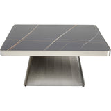 Coffee Table Miler Silver 80x80cm by DEKOR - main product image for Resin Society