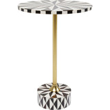Side Table Domero Star Brown White Ø40cm by DEKOR - main product image for Resin Society