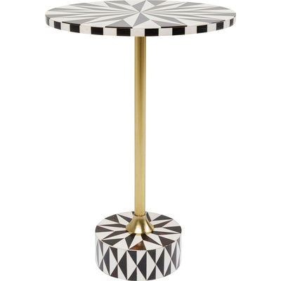 Side Table Domero Star Brown White Ø40cm by DEKOR - main product image for Resin Society