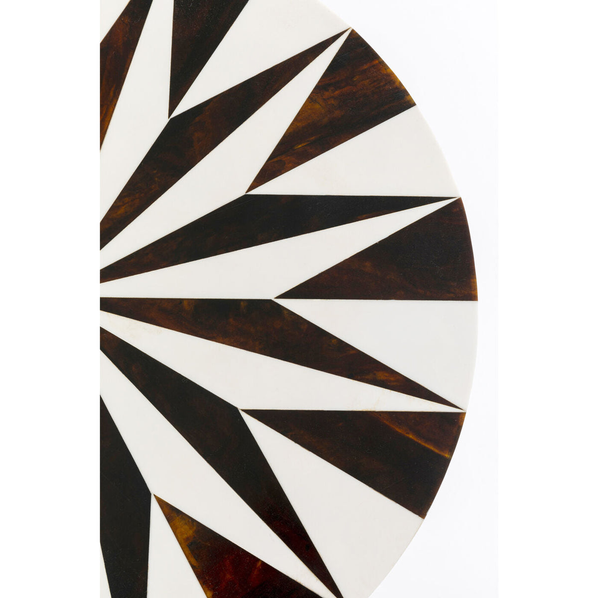 Side Table Domero Star Brown White Ø40cm by DEKOR - product image 2 for Resin Society