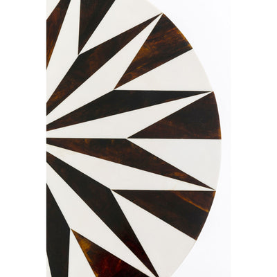 Side Table Domero Star Brown White Ø40cm by DEKOR - product image 2 for Resin Society