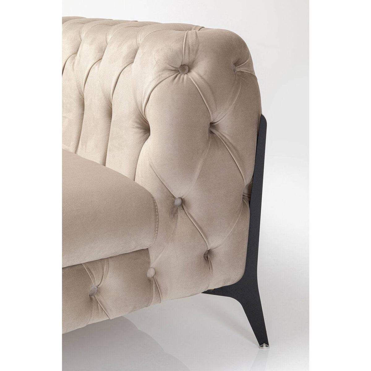 Armchair Bellissima Velvet Taupe 120cm by DEKOR - product image 2 for Resin Society