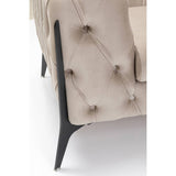 Armchair Bellissima Velvet Taupe 120cm by DEKOR - product image 5 for Resin Society