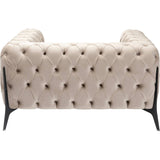 Armchair Bellissima Velvet Taupe 120cm by DEKOR - product image 9 for Resin Society