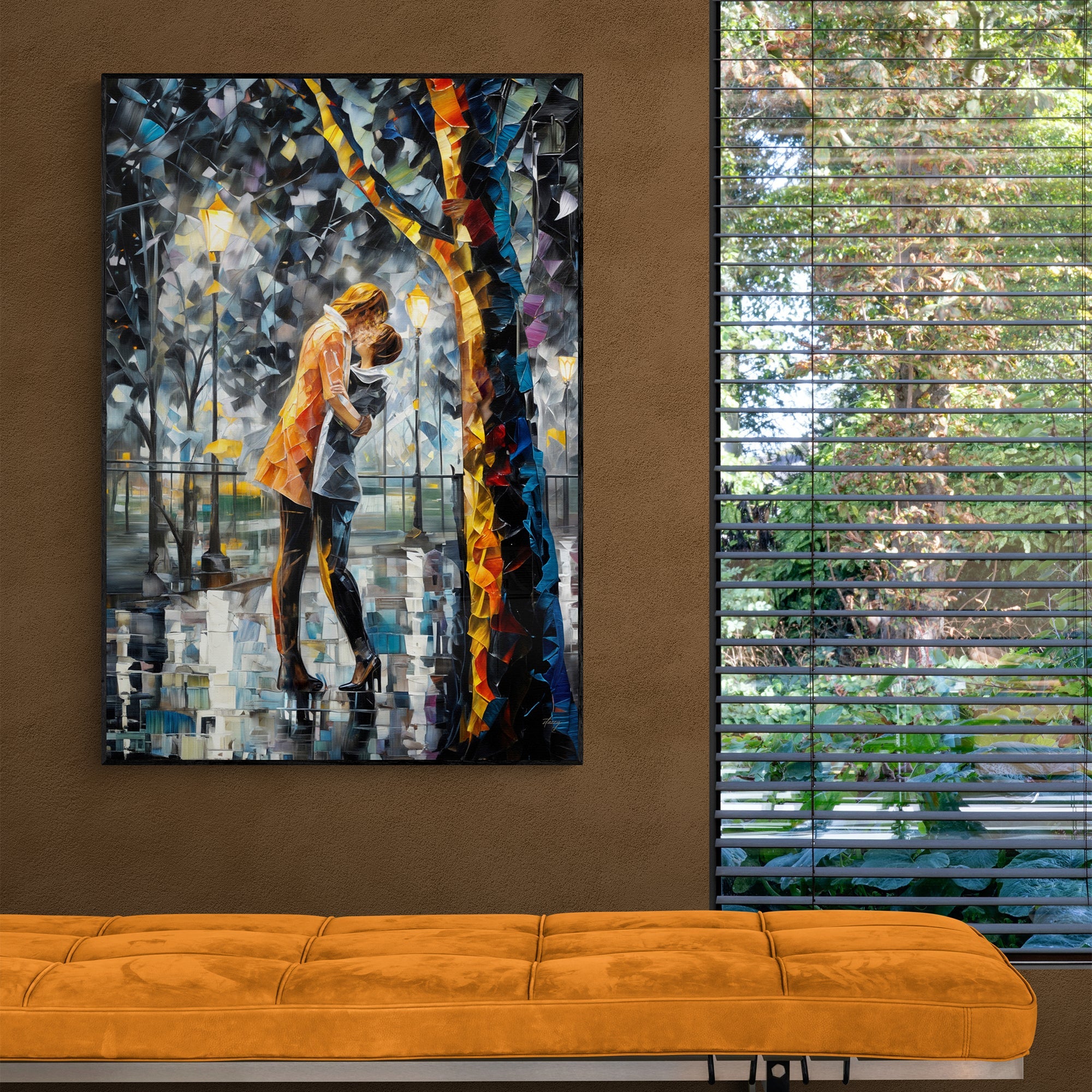Canvas Print: "Kaleidoscope Kiss" by Tailored Canvases - product image 2 for Resin Society