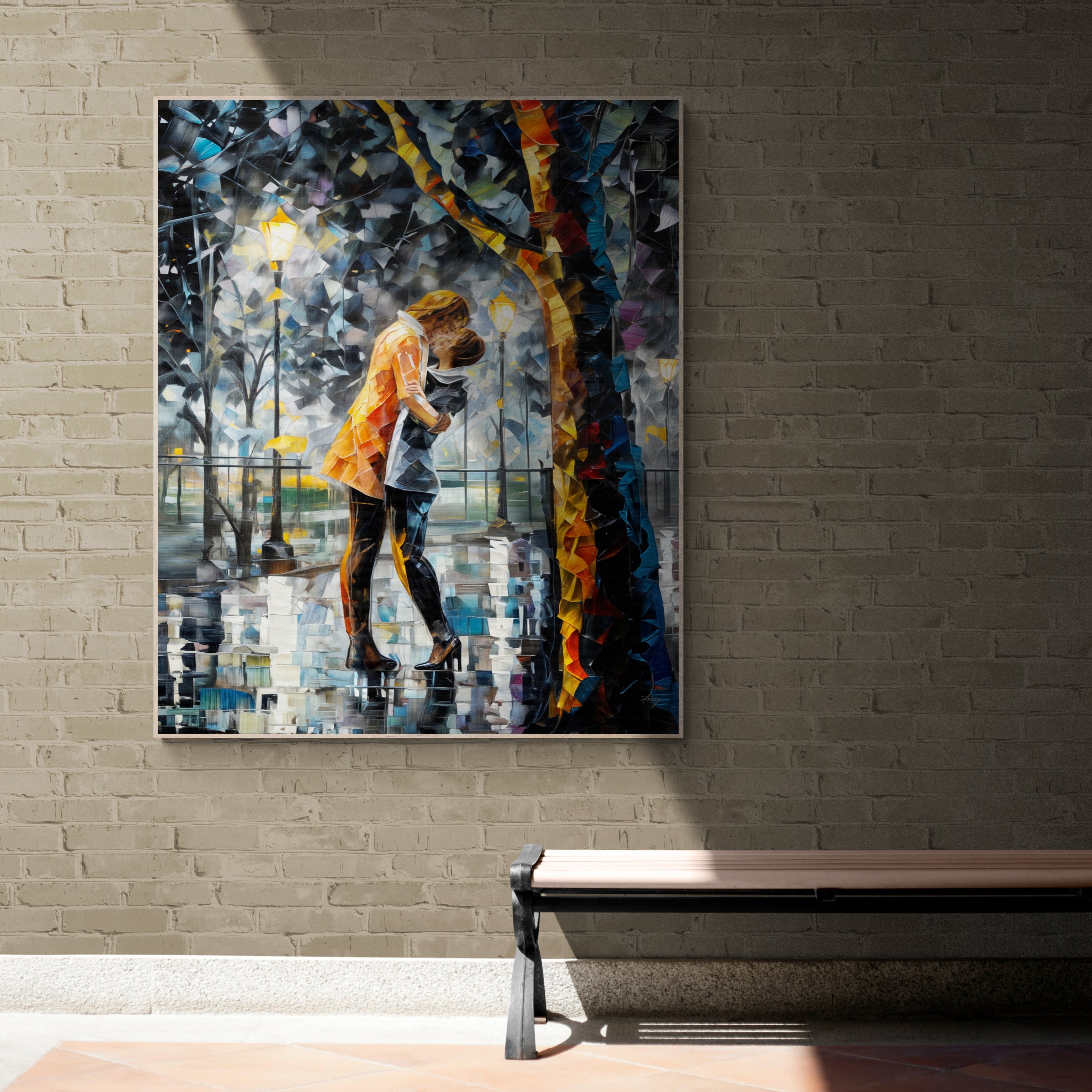 Canvas Print: "Kaleidoscope Kiss" by Tailored Canvases - product image 3 for Resin Society
