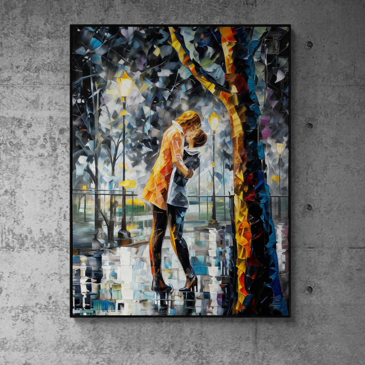 Canvas Print: "Kaleidoscope Kiss" by Tailored Canvases - product image 5 for Resin Society