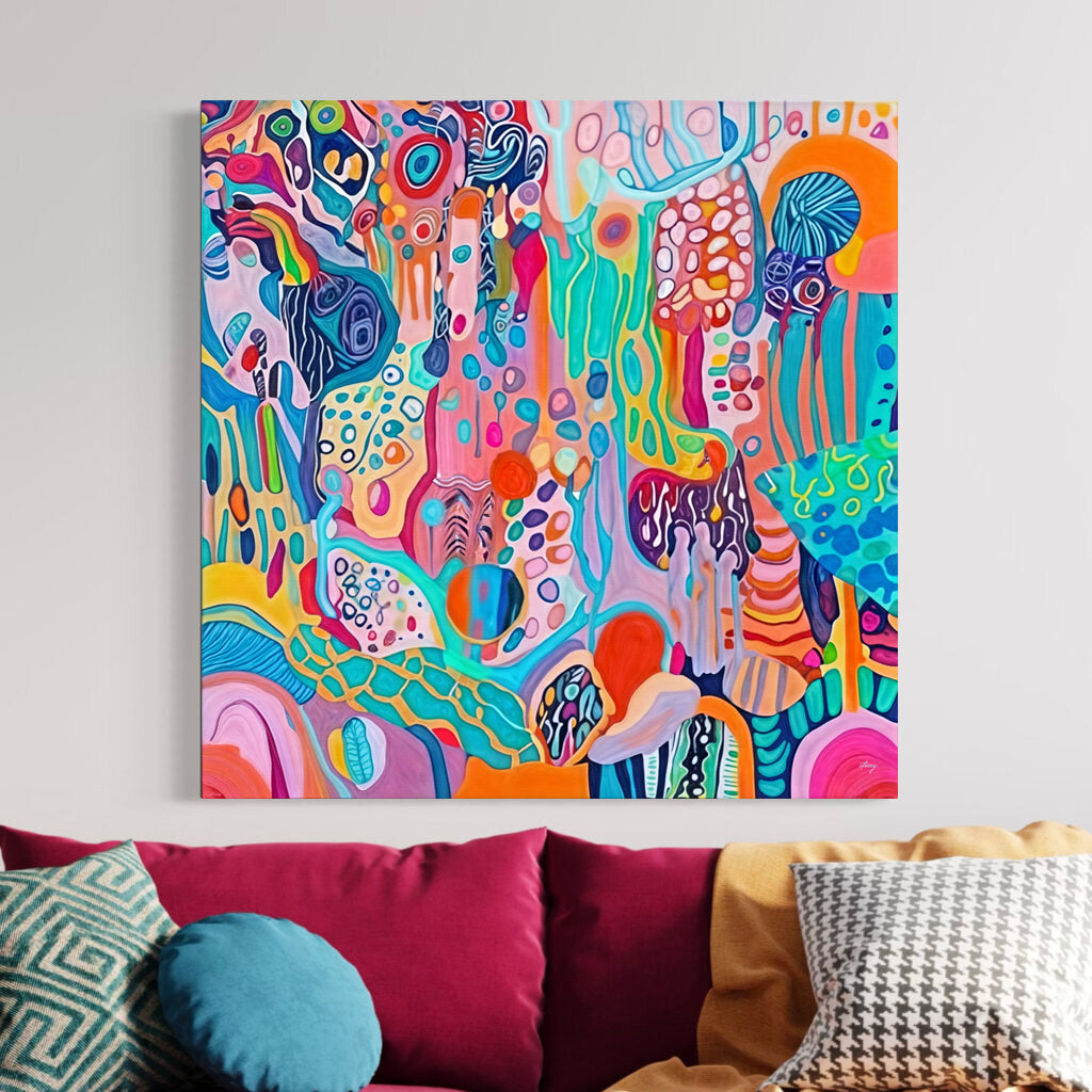Canvas Print: "Kaleidoscopic Voyage" by Tailored Canvases - product image 2 for Resin Society