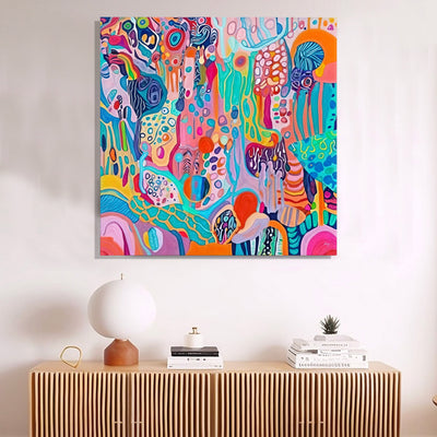 Canvas Print: "Kaleidoscopic Voyage" by Tailored Canvases - main product image for Resin Society