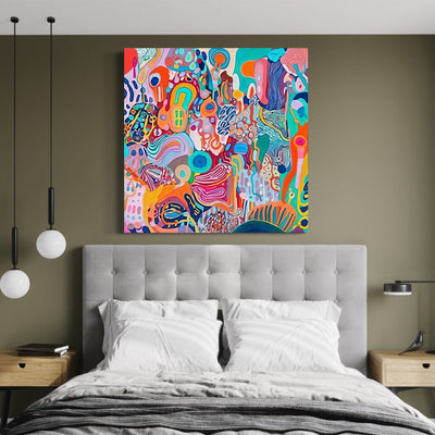 Canvas Print: "Kaleidoscopic Voyage II" by Tailored Canvases - main product image for Resin Society
