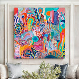 Canvas Print: "Kaleidoscopic Voyage II" by Tailored Canvases - product image 2 for Resin Society