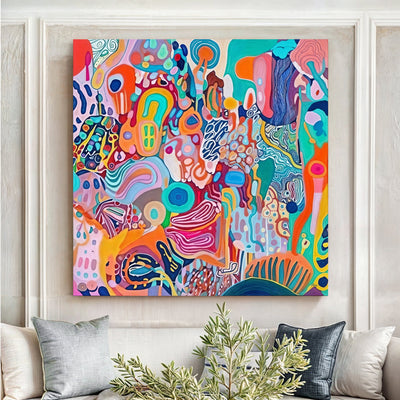 Canvas Print: "Kaleidoscopic Voyage II" by Tailored Canvases - product image 2 for Resin Society